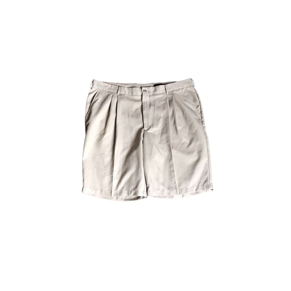Men’s Greg Norman Tan Pleated Shorts